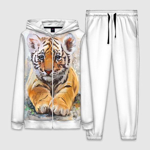 Женский костюм Tiger Art / 3D-Белый – фото 1