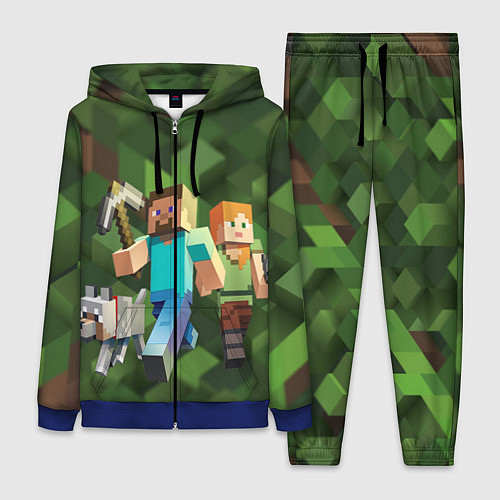 Женский костюм Minecraft / 3D-Синий – фото 1