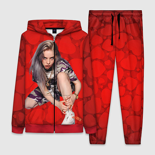 Женский костюм Billie Eilish Билли Айлиш / 3D-Красный – фото 1