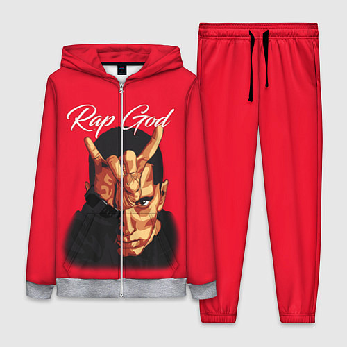 Женский костюм EMINEM RAP GOD / 3D-Меланж – фото 1