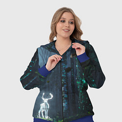 Женский 3D-костюм Олень, цвет: 3D-синий — фото 2