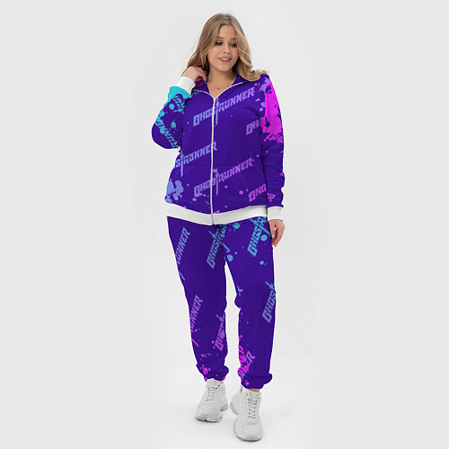 Женский костюм Ghostrunner узор / 3D-Белый – фото 4