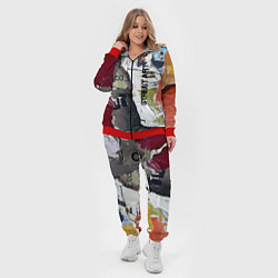 Женский 3D-костюм Street art, цвет: 3D-красный — фото 2