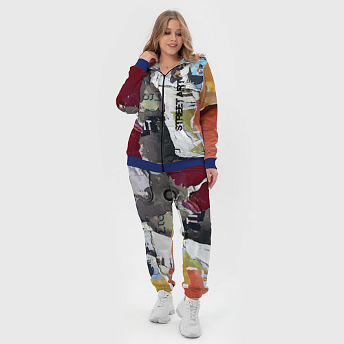 Женский костюм Street art / 3D-Синий – фото 4