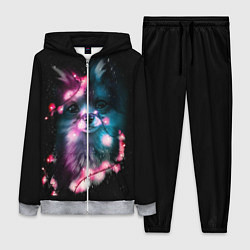 Женский 3D-костюм Лиса с гирляндой, цвет: 3D-меланж