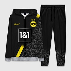 Женский 3D-костюм BORUSSIA выездная сезон 2021, цвет: 3D-меланж