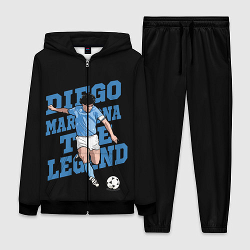 Женский костюм Diego Maradona / 3D-Черный – фото 1