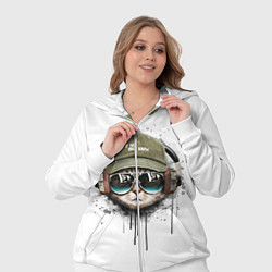 Женский 3D-костюм Крутой кот, цвет: 3D-белый — фото 2