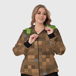 Женский 3D-костюм Minecraft камуфляж, цвет: 3D-черный — фото 2