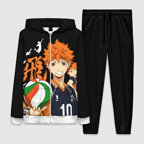 Женский костюм ВОЛЕЙБОЛ!! HAIKYUU!! / 3D-Белый – фото 1