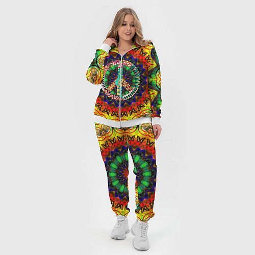 Женский костюм Хиппи / 3D-Белый – фото 4