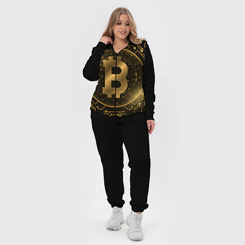 Женский костюм ЗОЛОТОЙ БИТКОИН / 3D-Черный – фото 4