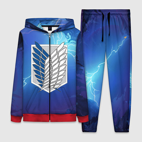 Женский костюм Атака Титанов / 3D-Красный – фото 1