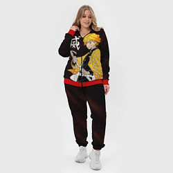 Женский 3D-костюм КЛИНОК РАССЕКАЮЩИЙ ДЕМОНОВ, цвет: 3D-красный — фото 2