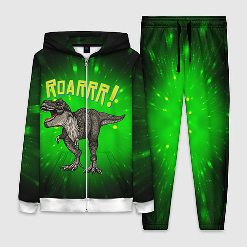 Женский костюм Roarrr! Динозавр T-rex / 3D-Белый – фото 1