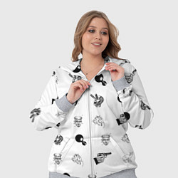 Женский 3D-костюм Кровосток Паттерн Z, цвет: 3D-меланж — фото 2