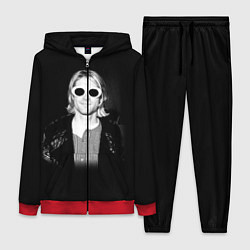 Женский 3D-костюм Курт Кобейн в Очках Nirvana, цвет: 3D-красный