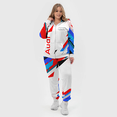 Женский костюм AUDI АУДИ SPORT / 3D-Белый – фото 4