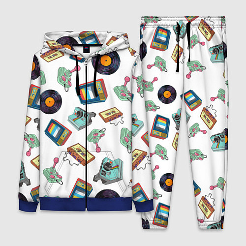 Женский костюм Стиль 80х / 3D-Синий – фото 1