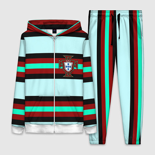 Женский костюм Сборная Португалии / 3D-Белый – фото 1