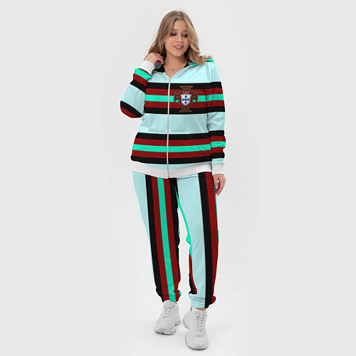 Женский костюм Сборная Португалии / 3D-Белый – фото 4