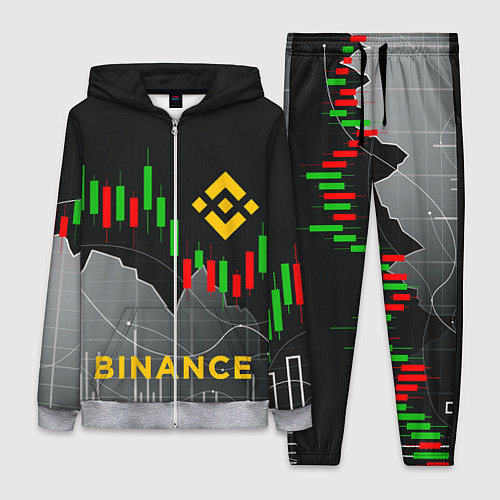 Женский костюм BINANCE БИНАНС ГРАФИК / 3D-Меланж – фото 1