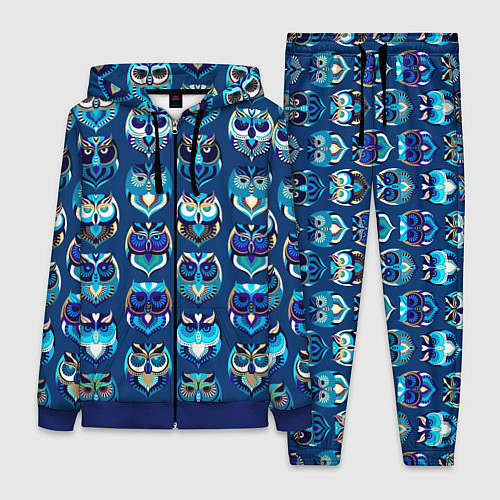 Женский костюм Совы / 3D-Синий – фото 1