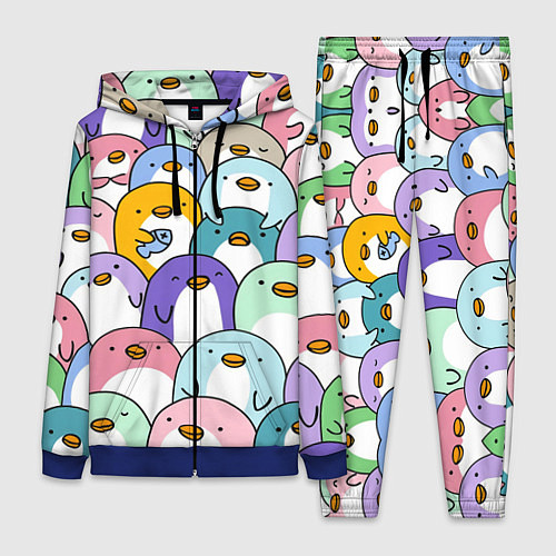 Женский костюм Пингвины / 3D-Синий – фото 1