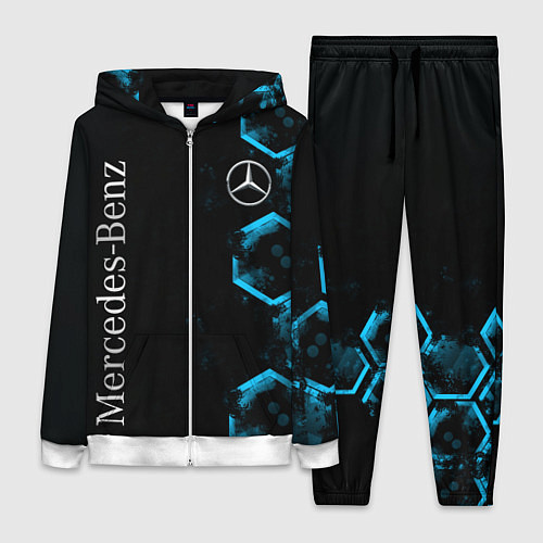 Женский костюм Mercedes Мерседес Неон / 3D-Белый – фото 1