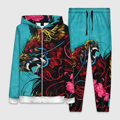 Женский костюм Дракон Dragon / 3D-Белый – фото 1