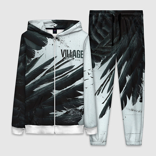 Женский костюм Resident Evil Village крылья / 3D-Белый – фото 1