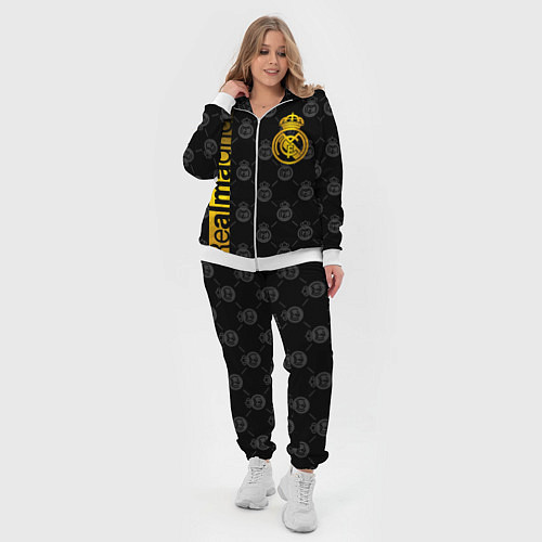 Женский костюм РЕАЛ МАДРИД GOLD ЗОЛОТО / 3D-Белый – фото 4