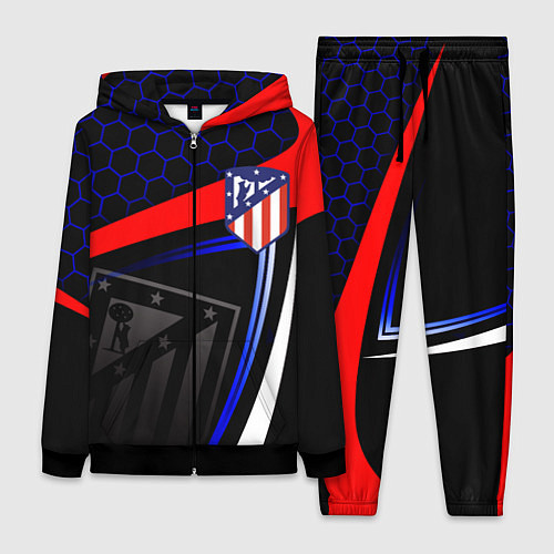 Женский костюм АТЛЕТИКО МАДРИД ATLETICO / 3D-Черный – фото 1