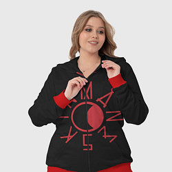 Женский 3D-костюм Maneskin Logo, цвет: 3D-красный — фото 2