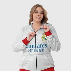 Женский 3D-костюм Реал Мадрид форма 20212022, цвет: 3D-красный — фото 2