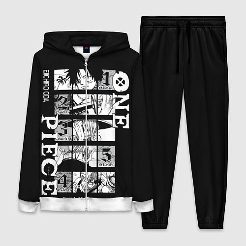 Женский костюм ONE PIECE Главные герои / 3D-Белый – фото 1