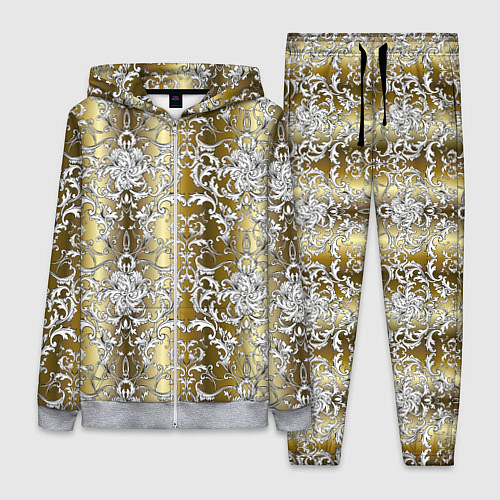 Женский костюм Versace gold & white / 3D-Меланж – фото 1