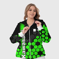 Женский 3D-костюм KAWASAKI КАВАСАКИ, цвет: 3D-белый — фото 2