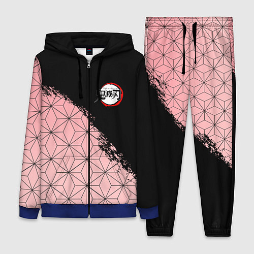 Женский костюм КОСТЮМ НЕЗУКО КЛИНОК РАССЕКАЮЩИЙ ДЕМОНОВ / 3D-Синий – фото 1