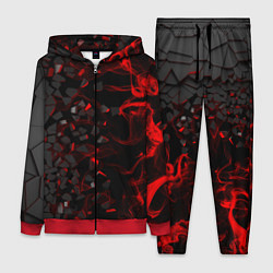 Женский костюм 3Д Разлом 3D Плиты и огонь