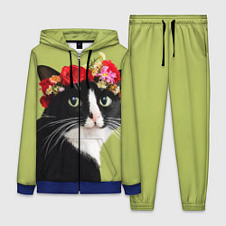 Женский костюм Кот и цветы