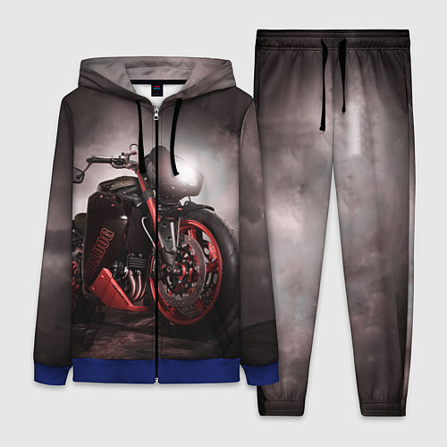 Женский костюм СУПЕРБАЙК / 3D-Синий – фото 1