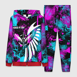 Женский 3D-костюм FREE FIRE NEON, цвет: 3D-красный