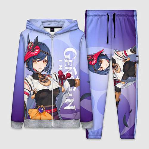 Женский костюм Genshin Impact, Сара / 3D-Меланж – фото 1