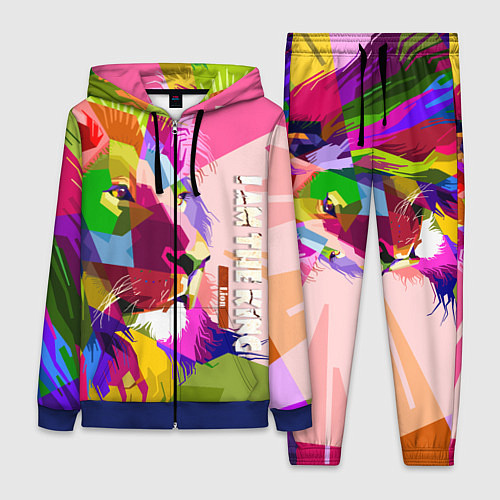 Женский костюм I am the lion king / 3D-Синий – фото 1