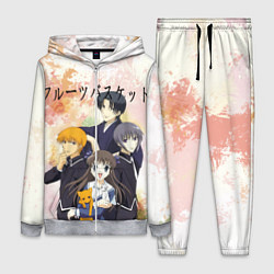 Женский 3D-костюм Корзинка фруктов персонажи, цвет: 3D-меланж