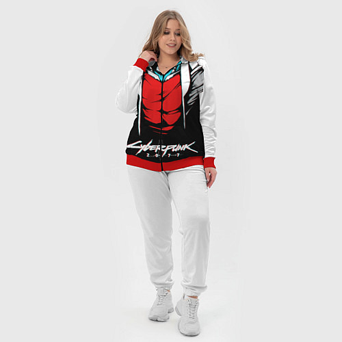 Женский костюм Samurai Cyberpunk 2077 / 3D-Красный – фото 4