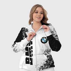 Женский 3D-костюм BMW БМВ РАЗРЕЗАННОЕ ЛОГО, цвет: 3D-белый — фото 2