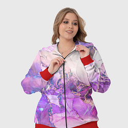 Женский 3D-костюм Абстракция с Золотом, цвет: 3D-красный — фото 2