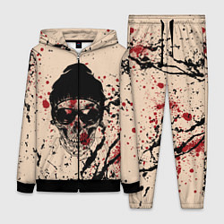 Женский 3D-костюм Череп Хипстер Брызги Краски, цвет: 3D-черный